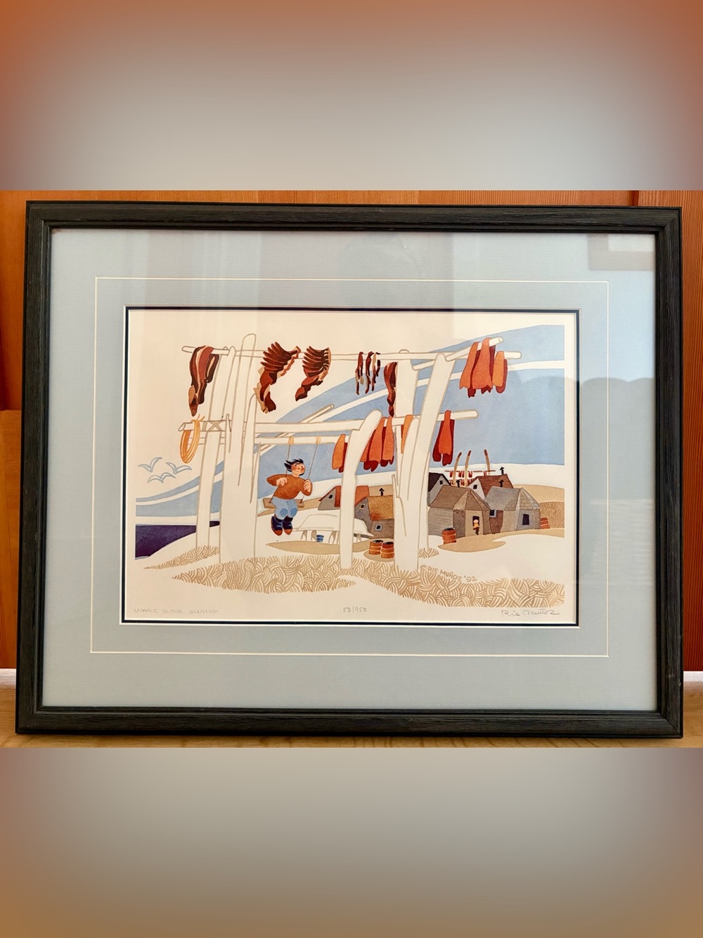 Rie Muñoz "Whale Bone Swing" Signed & Numbered Limited Edition Print (53/950)